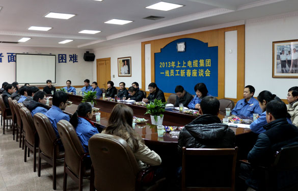 上上集團(tuán)召開(kāi)2013年一線(xiàn)員工新春座談會(huì)