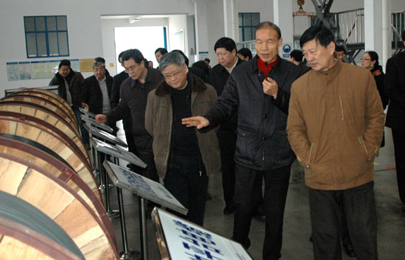 江蘇省人大財(cái)經(jīng)工作會(huì)議與會(huì)領(lǐng)導(dǎo)來(lái)上上集團(tuán)參觀考察